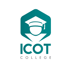 Agencia de Intercambio en irlanda Beyond Learning Logo de ICOT College con birrete y texto "ICOT COLLEGE